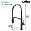 Best Sellette Commercial Style Pull-Down Kitchen Faucet in Oil Rubbed Bronze Single Hole