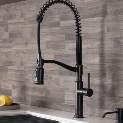 Best Sellette Commercial Style Pull-Down Kitchen Faucet in Oil Rubbed Bronze Single Hole