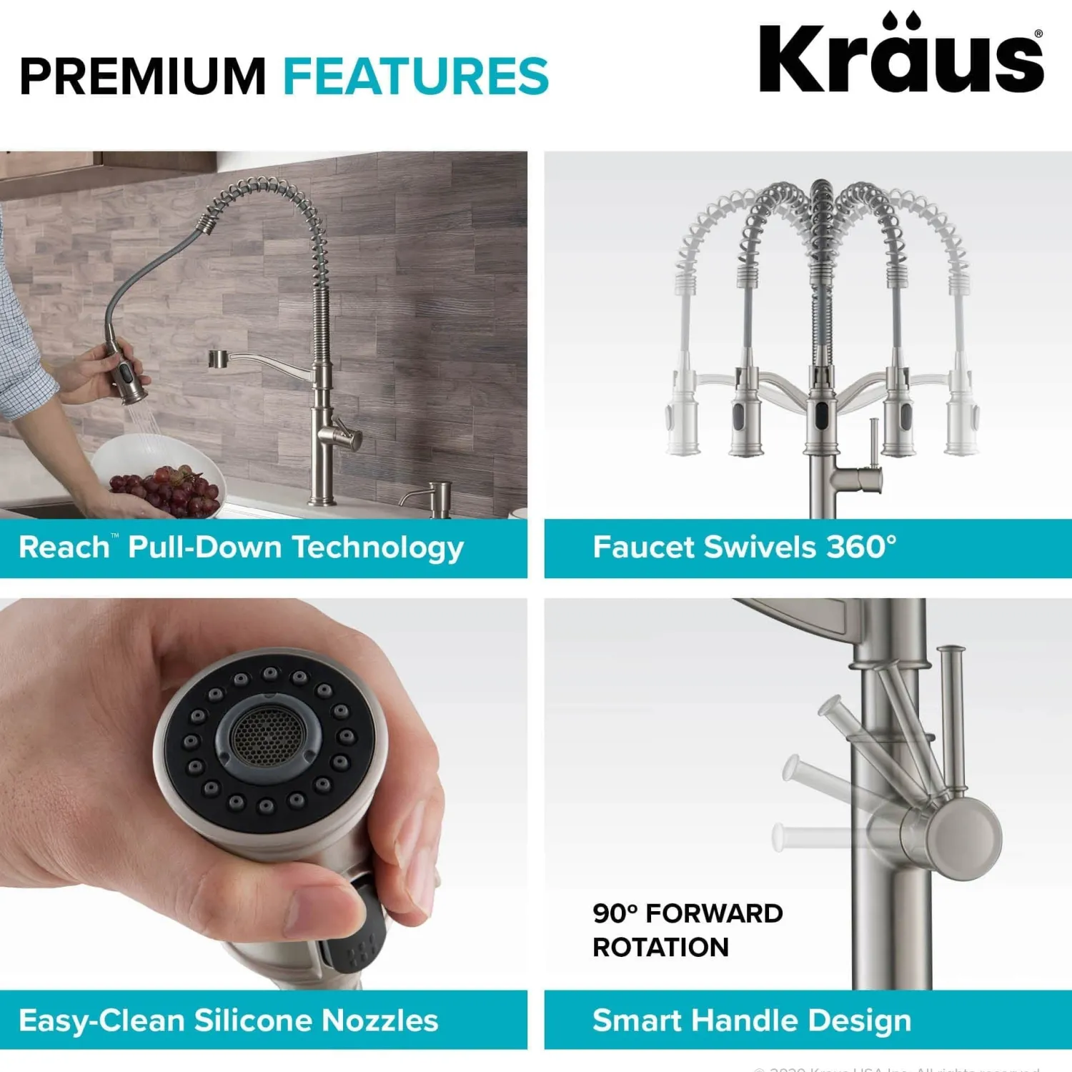Best Sellette Commercial Style Pull-Down Kitchen Faucet in Oil Rubbed Bronze Single Hole