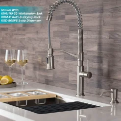 Outlet Sellette Commercial Style Pull-Down Kitchen Faucet in Spot Free Stainless Steel Single Hole