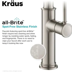 Outlet Sellette Commercial Style Pull-Down Kitchen Faucet in Spot Free Stainless Steel Single Hole