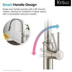 Hot Sellette Single Handle Pull Down Kitchen Faucet with Dual Function Sprayhead in Spot Free all-Brite Stainless Steel Single Hole