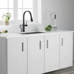 Sale Sellette Single Handle Pull Down Kitchen Faucet with Dual Function Sprayhead in Oil Rubbed Bronze Single Hole