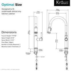 Sale Sellette Single Handle Pull Down Kitchen Faucet with Dual Function Sprayhead in Oil Rubbed Bronze Single Hole