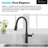 New Sellette Single Handle Pull Down Kitchen Faucet with Deck Plate and Soap Dispenser in Oil Rubbed Bronze Single Hole
