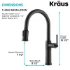 Online Sellette Traditional Single Handle Pull-Down Kitchen Faucet in Oil Rubbed Bronze Single Hole