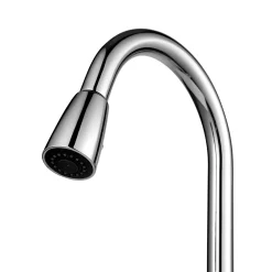 Discount Single-Handle High Arch Kitchen Faucet with Pull Down Dual-Function Sprayer in Chrome Single Hole