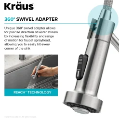 Best Single Handle Kitchen Faucet with Integrated Dispenser for Water Filtration in Chrome Single Hole|Water Filter Faucets