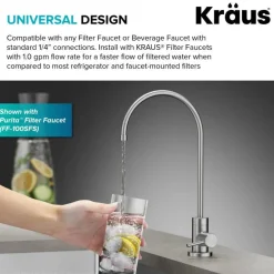 Best 2-Stage Carbon Block Under-Sink Water Filtration System with Digital Display Monitor Water Filter Faucets