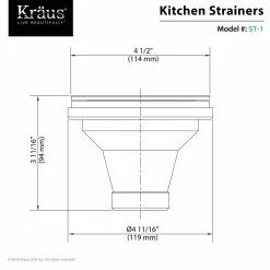 Online Stainless Steel Strainer Sink Drains, Disposer Flanges & Air Gaps