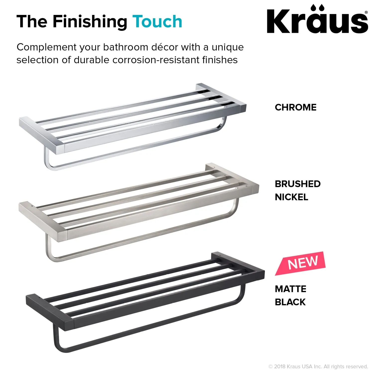 Discount Stelios Bathroom Shelf with Towel Bar Shelves|Towel Bars