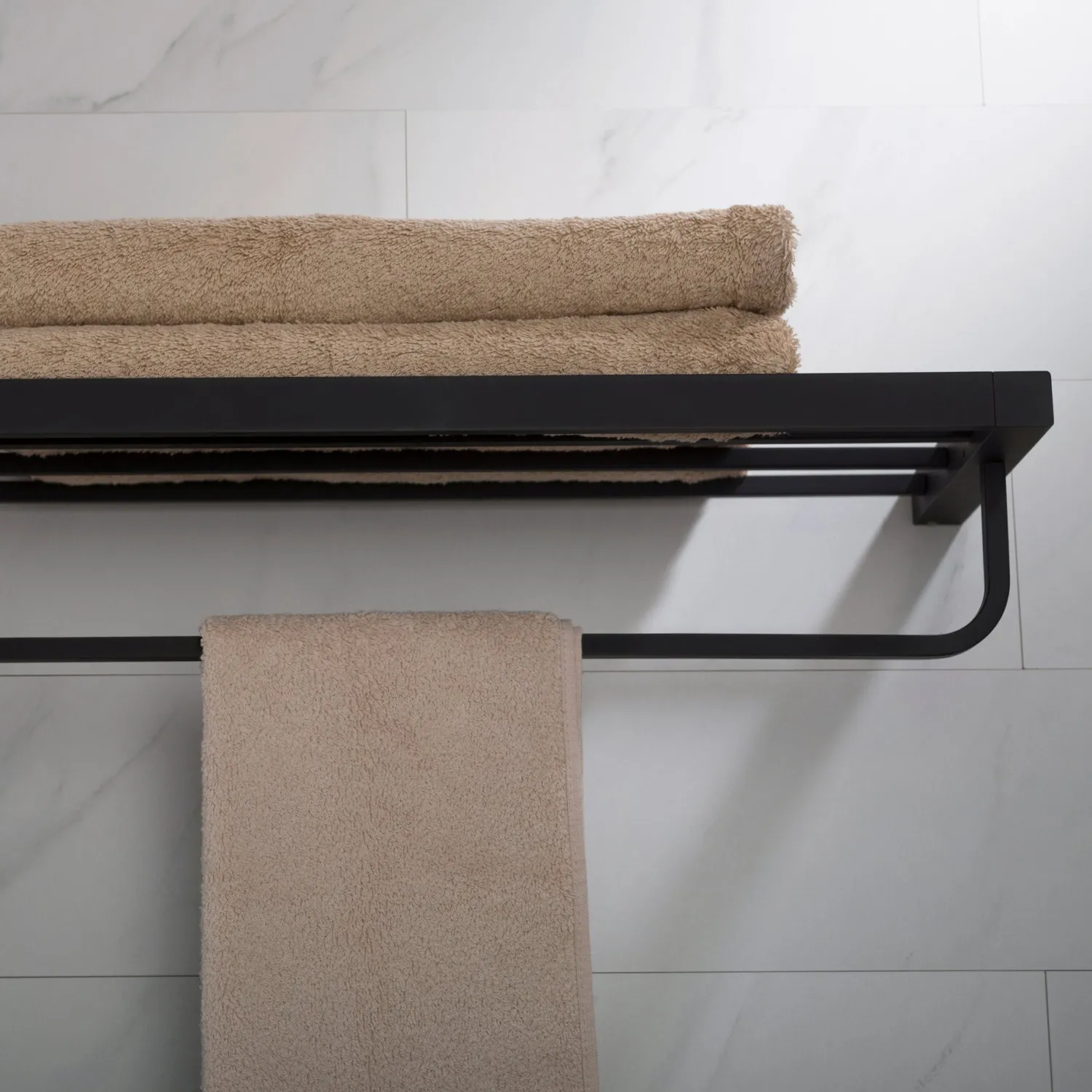 Discount Stelios Bathroom Shelf with Towel Bar Shelves|Towel Bars