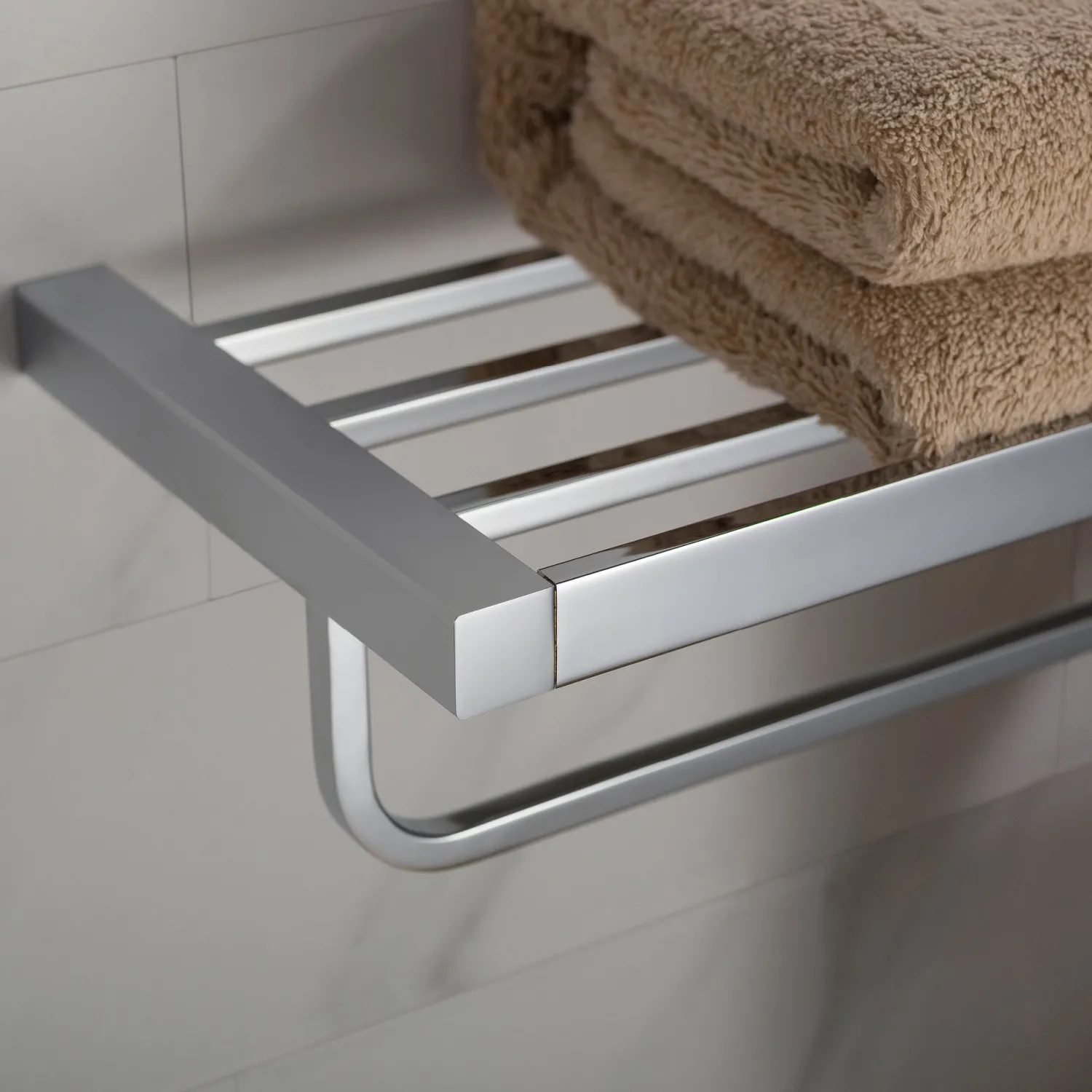 Discount Stelios Bathroom Shelf with Towel Bar Shelves|Towel Bars