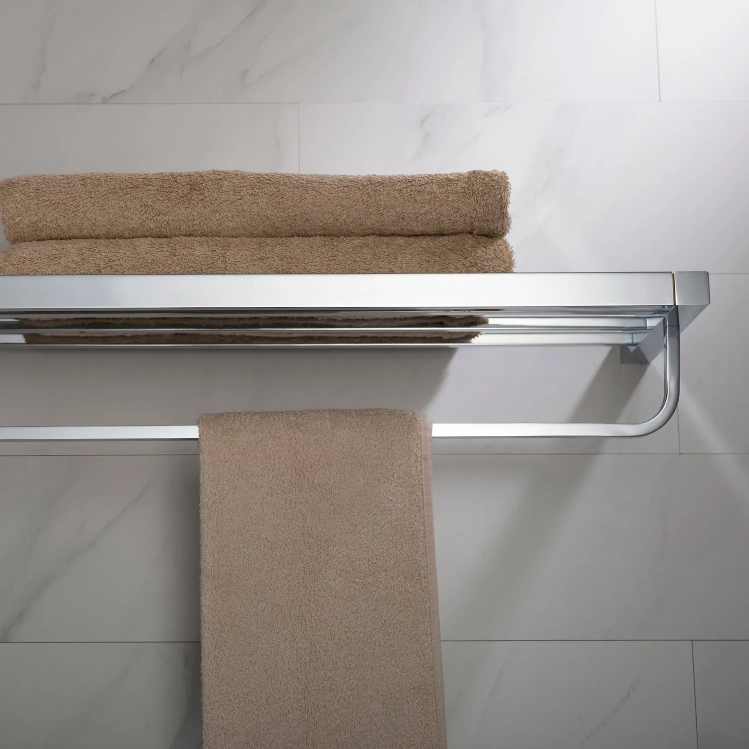 Discount Stelios Bathroom Shelf with Towel Bar Shelves|Towel Bars