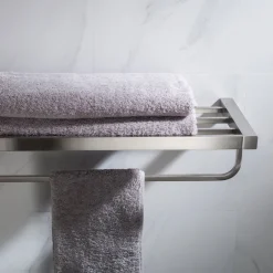 Discount Stelios Bathroom Shelf with Towel Bar Shelves|Towel Bars