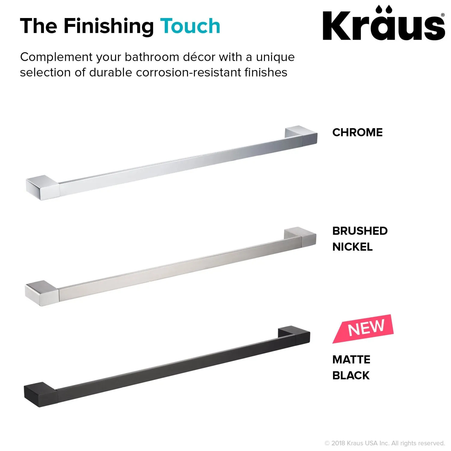 Hot Stelios 24-inch Bathroom Towel Bar Towel Bars
