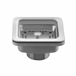 New ST-3 Square Stainless Steel Strainer Sink Drains, Disposer Flanges & Air Gaps