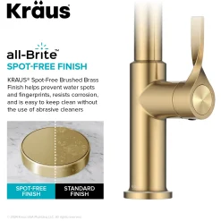 Hot Torak Single Handle Pull Down Kitchen Faucet in Brushed Brass Single Hole