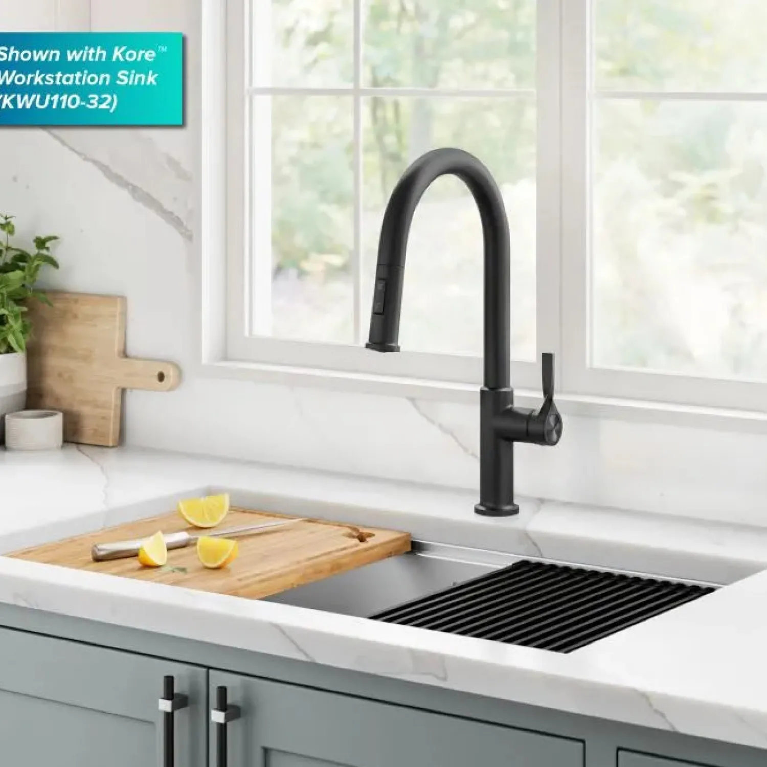 New Torak Single Handle Pull Down Kitchen Faucet in Matte Black Single Hole