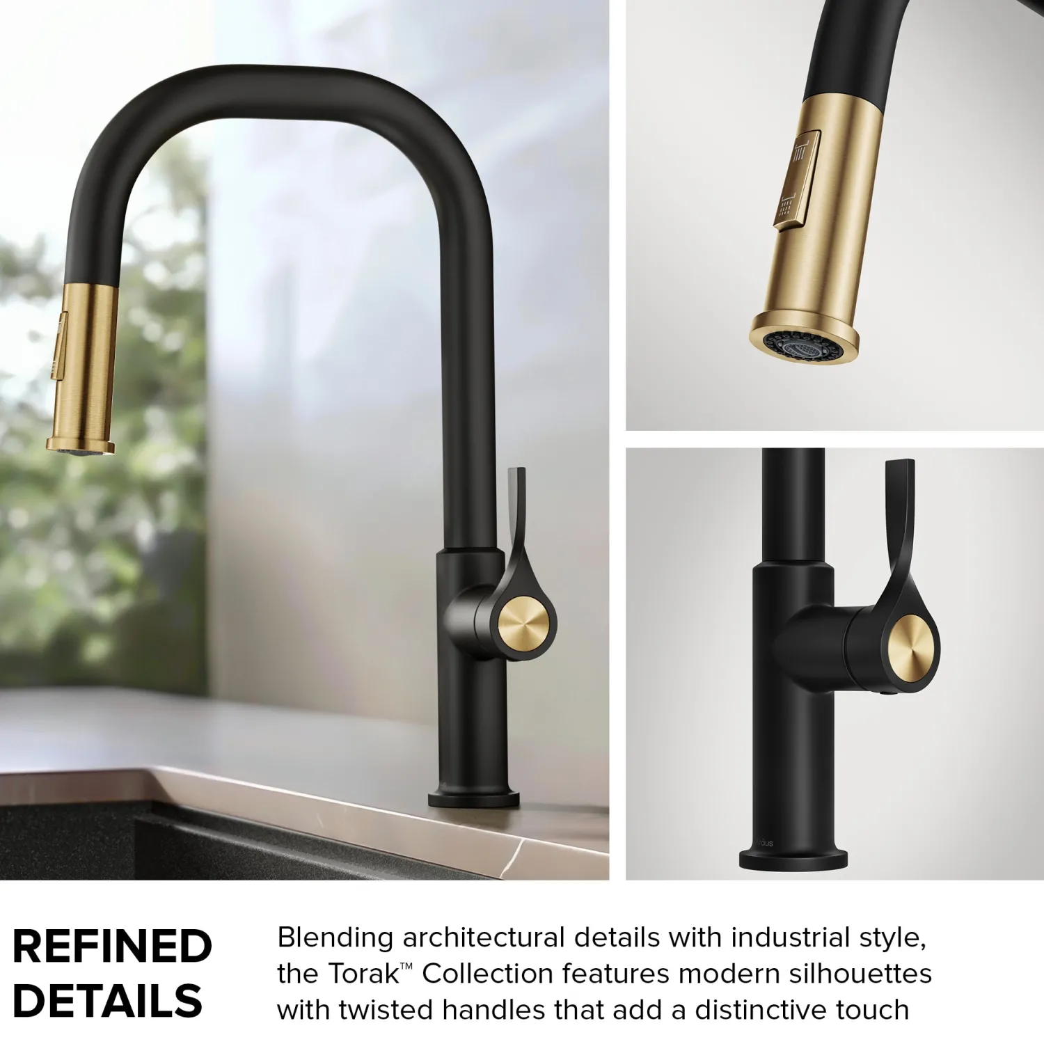 Hot Torak Single Handle Pull Down Kitchen Faucet in Spot-Free Stainless Single Hole