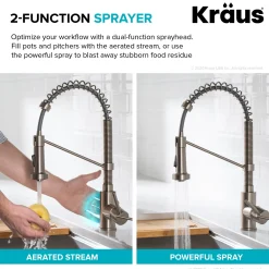 Sale Touchless Pull-Down Single Handle 18-Inch Kitchen Faucet in Spot Free Stainless Steel Touchless, Sensor And Tap Activated Kitchen Faucets|Single Hole