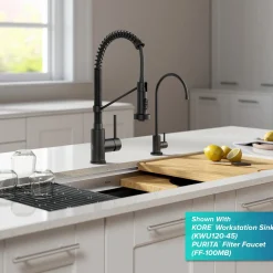 Sale Touchless Pull-Down Single Handle 18-Inch Kitchen Faucet in Matte Black Touchless, Sensor And Tap Activated Kitchen Faucets|Single Hole