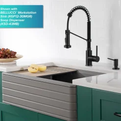 Sale Touchless Pull-Down Single Handle 18-Inch Kitchen Faucet in Matte Black Touchless, Sensor And Tap Activated Kitchen Faucets|Single Hole