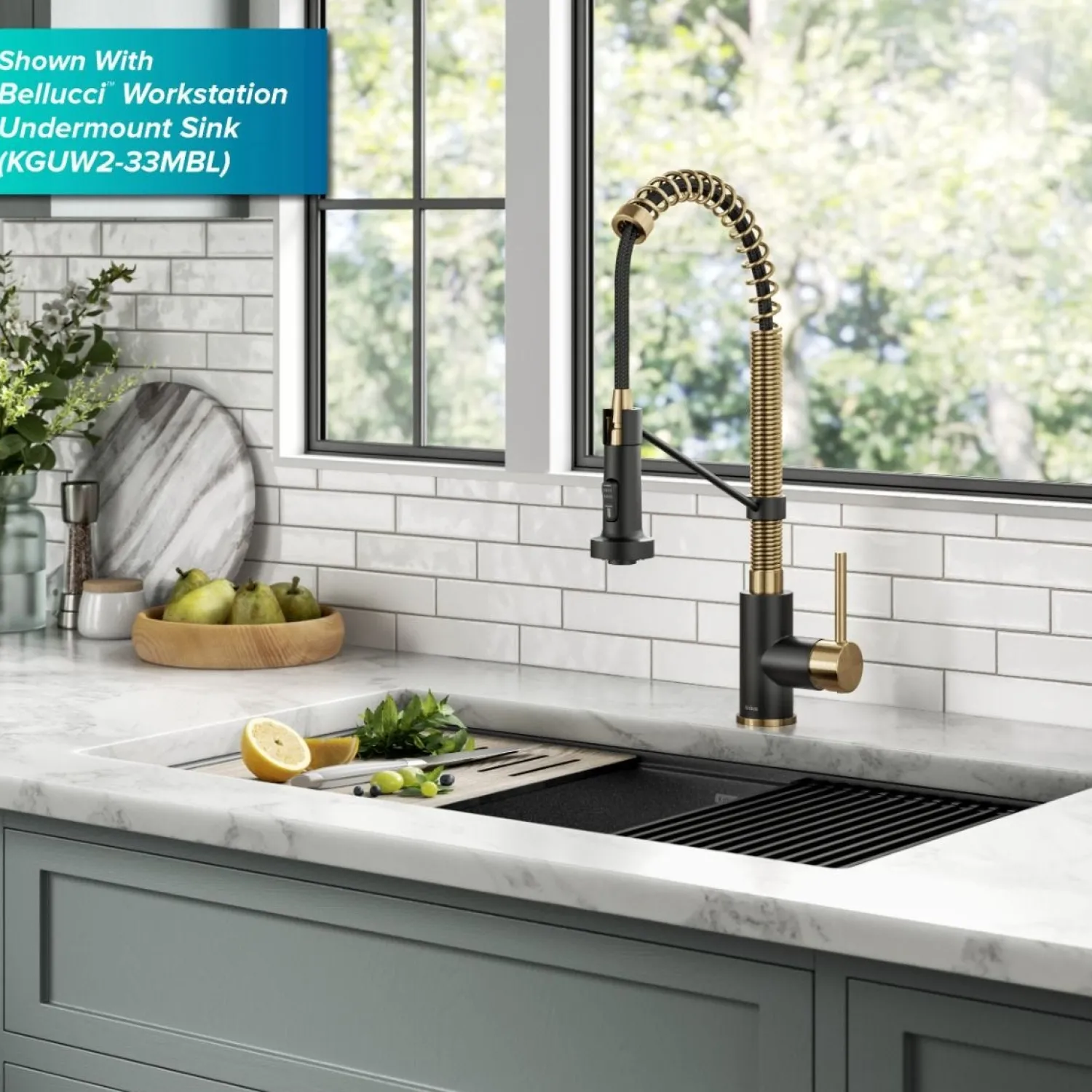 Clearance Touchless Pull-Down Single Handle 18-Inch Kitchen Faucet in Brushed Brass & Matte Black Touchless, Sensor And Tap Activated Kitchen Faucets|Single Hole