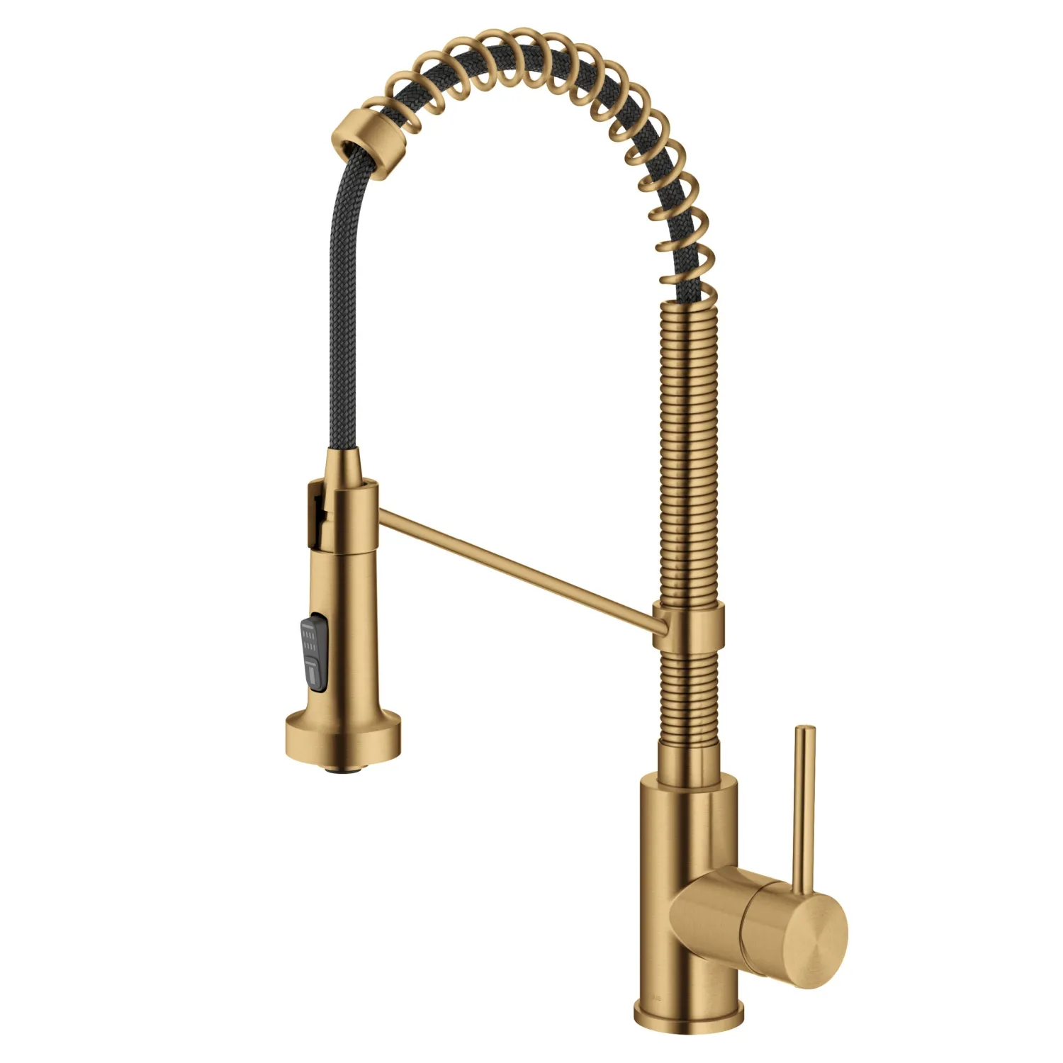 Clearance Touchless Pull-Down Single Handle 18-Inch Kitchen Faucet in Brushed Brass Touchless, Sensor And Tap Activated Kitchen Faucets|Single Hole