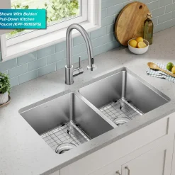 Best 33” Undermount Double Bowl Stainless Steel Kitchen Sink Double Bowl Sinks|Undermount Sinks