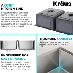 Best 33” Undermount Double Bowl Stainless Steel Kitchen Sink Double Bowl Sinks|Undermount Sinks