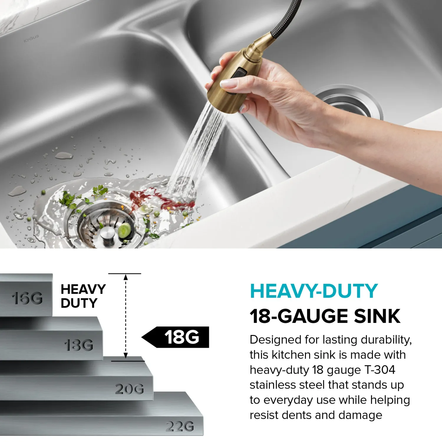 Online 32" Undermount 50/50 Kitchen Sink Stainless Steel Sinks|Double Bowl Sinks