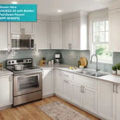 Clearance 25” Undermount Single Bowl Side-Drain Stainless Kitchen Sink Stainless Steel Sinks|Undermount Sinks