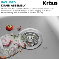 Online 23" Undermount Single Bowl Stainless Steel Kitchen Sink Stainless Steel Sinks|Single Bowl Sinks