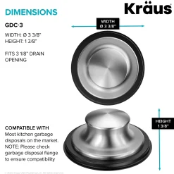 New Universal Kitchen Sink Stopper for Garbage Disposals Sink Drains, Disposer Flanges & Air Gaps|Garbage Disposals & Parts