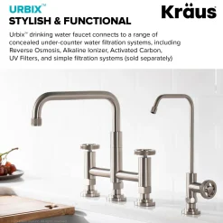 Sale Urbix Drinking Water Dispenser Kitchen Faucet in Spot Free Stainless Steel Single Hole|Water Filter Faucets