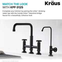 Hot Urbix Drinking Water Dispenser Kitchen Faucet in Matte Black Single Hole|Water Filter Faucets