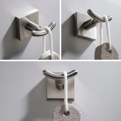 Online Ventus Bathroom Robe and Towel Double Hook Toilet Paper Holders|Robe Hooks