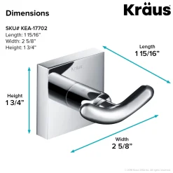 Online Ventus Bathroom Robe and Towel Double Hook Toilet Paper Holders|Robe Hooks