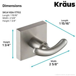 Online Ventus Bathroom Robe and Towel Double Hook Toilet Paper Holders|Robe Hooks