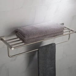 New Ventus Bathroom Shelf with Towel Bar Shelves|Towel Bars