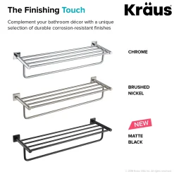 New Ventus Bathroom Shelf with Towel Bar Shelves|Towel Bars