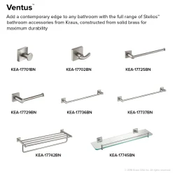 New Ventus Bathroom Shelf with Towel Bar Shelves|Towel Bars