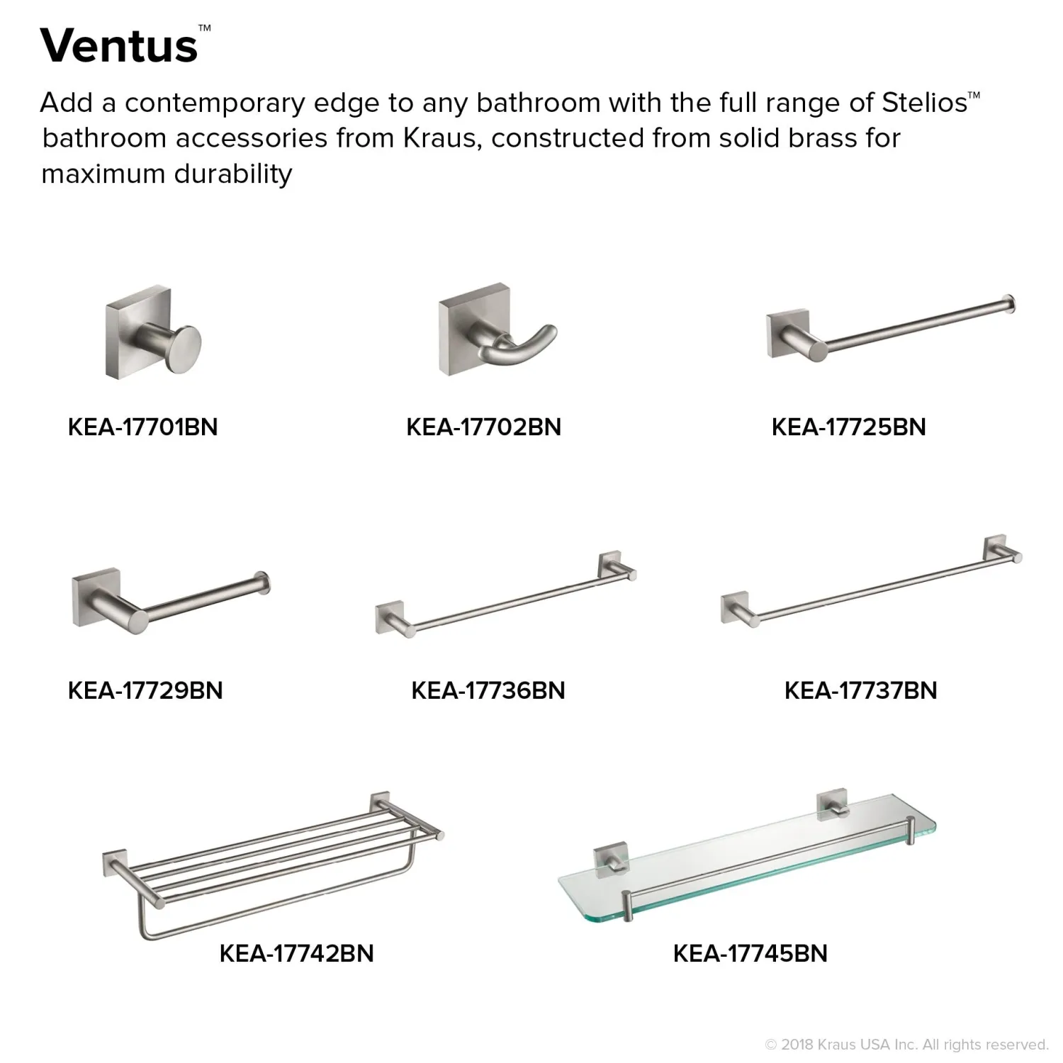 Discount Ventus Wall Mount Bathroom Towel Bar Towel Bars