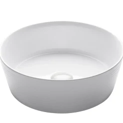 New Viva 15.75 Inch Round Porcelain Ceramic Vessel Bathroom Sink Above Counter / Vessel Sinks