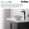 New Viva 13 Inch Round White Porcelain Ceramic Vessel Bathroom Sink Above Counter / Vessel Sinks