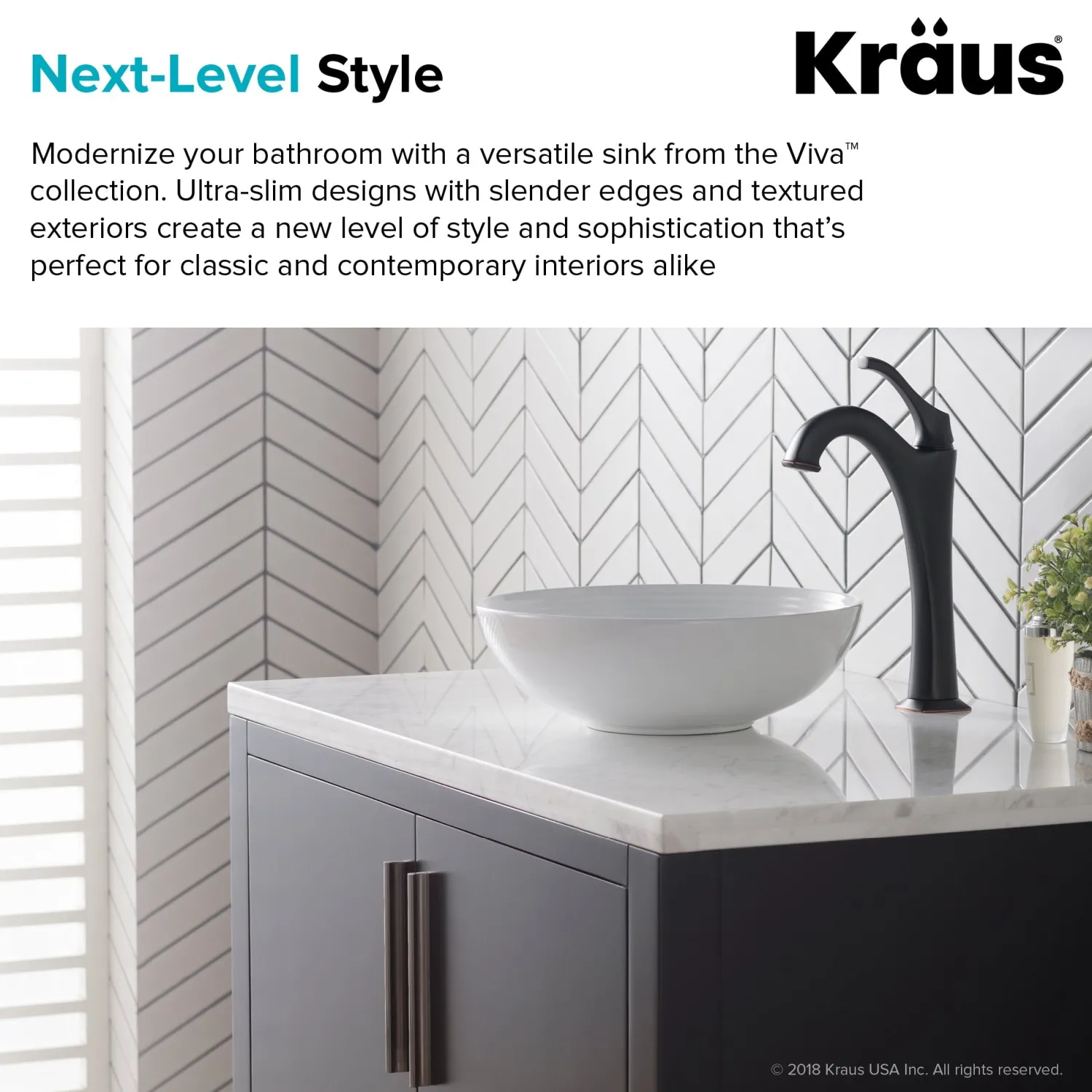 New Viva 13 Inch Round White Porcelain Ceramic Vessel Bathroom Sink Above Counter / Vessel Sinks