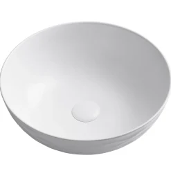 Sale Viva Round Porcelain Ceramic Vessel Bathroom Sink Above Counter / Vessel Sinks
