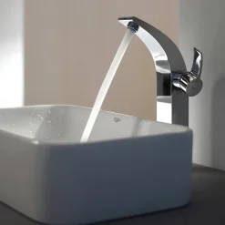 Best White Rectangular Ceramic Bathroom Sink with Pop Up Drain Above Counter / Vessel Sinks