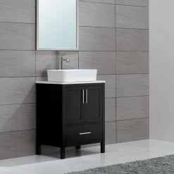 Online White Rectangular Ceramic Bathroom Sink with Pop Up Drain Above Counter / Vessel Sinks